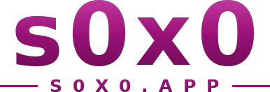 s0x0 logo